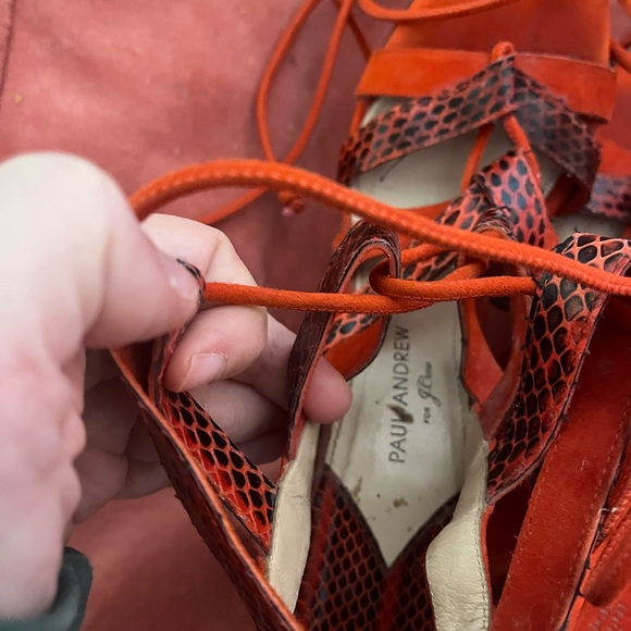Paul Andrew X JCrew Lace Up Block Heels - Picture 7 of 7